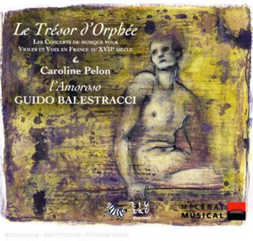 CD cover: Baroque portrait with text “Le Trésor d’Orphée”, Guido Balestracci.