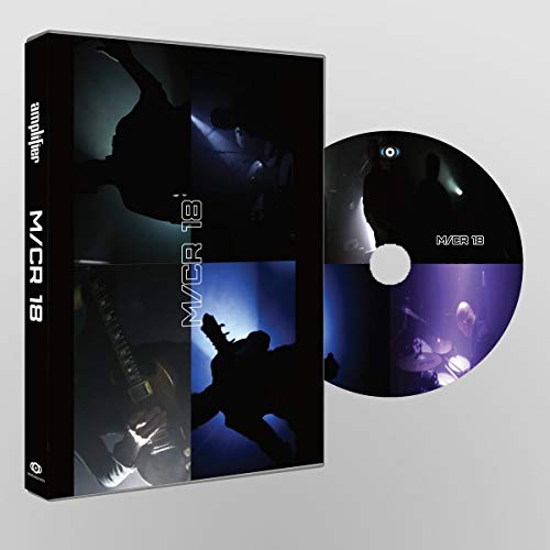 DVD case and disc for “Amplifier M/cr18” featuring a silhouetted band.