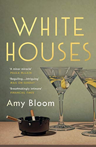 Book cover: "White Houses" with martini glasses and a cigarette.