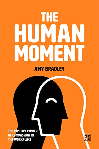 Book cover: orange background, black head silhouette, white line art smile.