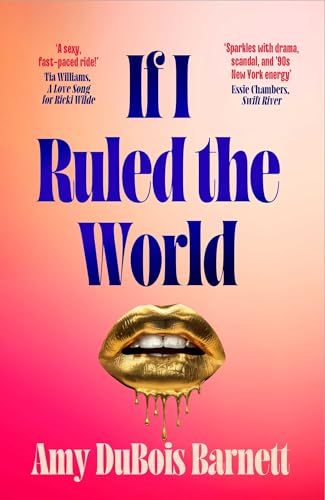 Book cover with bold title and golden lips dripping paint.