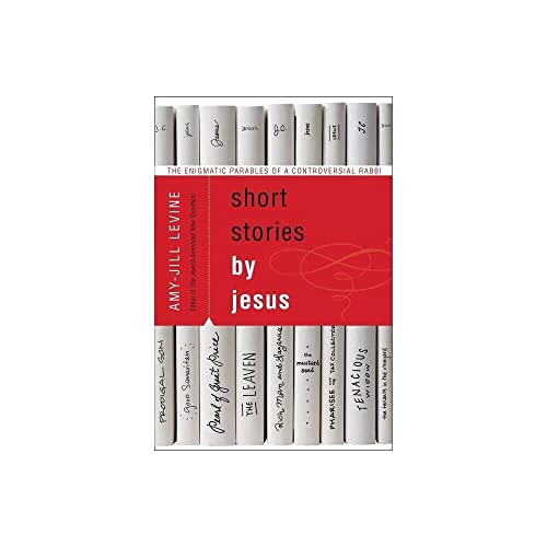 Red book cover with white text: "Short Stories by Jesus.