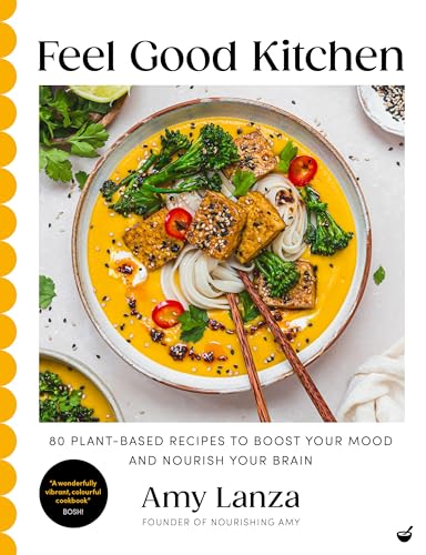 Cookbook cover featuring a colorful bowl of plant-based noodles and tofu.