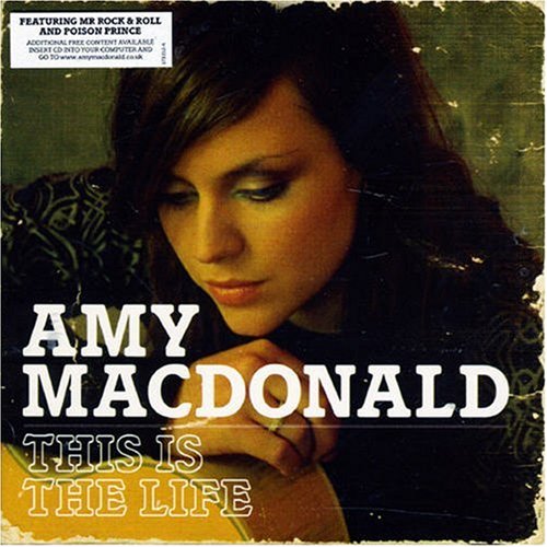 CD cover for Amy Macdonald’s “This Is The Life,” featuring her portrait.