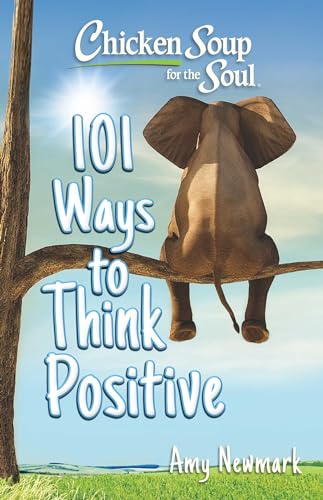 Book cover: elephant on a branch with text “101 Ways to Think Positive”.