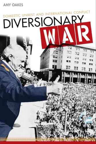Book cover: "Diversionary War" with a politician addressing a crowd.