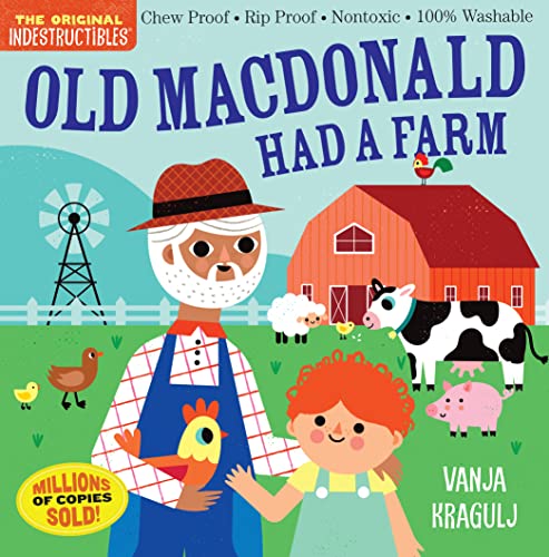 Cover of "Old MacDonald Had a Farm" children's book with farm scene.