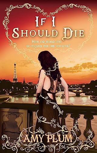 Book cover: woman overlooking Paris at sunset, ornate frame, title “If I Should Die.”