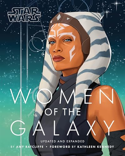 Book cover featuring Ahsoka Tano from Star Wars, with title “Women of the Galaxy.”