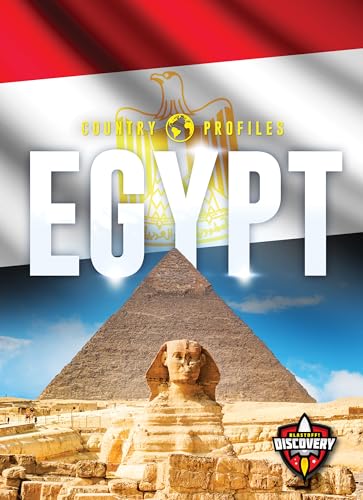 Book cover featuring the Sphinx, a pyramid, and the Egyptian flag.