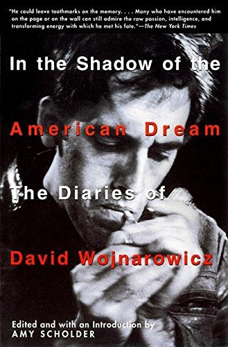 Book cover: black and white portrait of David Wojnarowicz, red text.