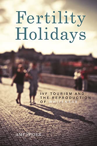Book cover with couple walking towards a blurred cityscape.