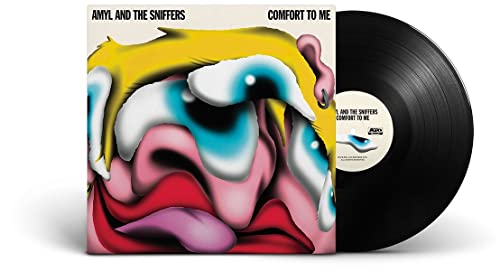 Amyl & The Sniffers vinyl record with abstract, colorful cover art.