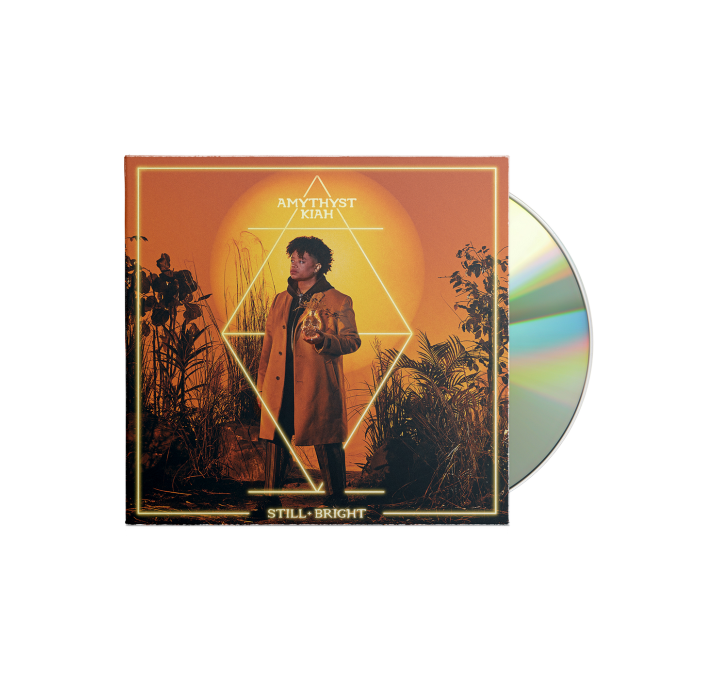 CD cover for Amythyst Kiah’s “Still + Bright” featuring a portrait.