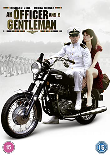 Movie poster for “An Officer and a Gentleman” with Richard Gere and Debra Winger.