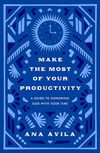 Blue book cover with clock illustration and title “Make the Most of Your Productivity.”