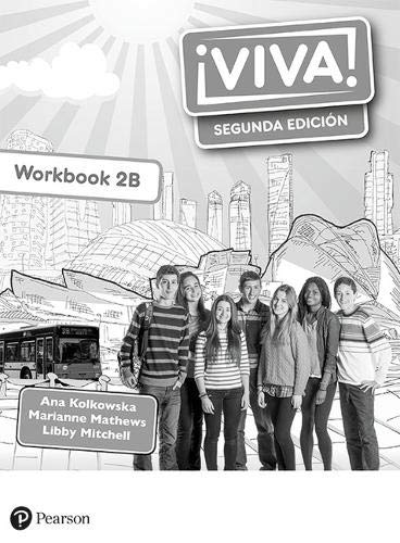 Cover of Viva 2 Segunda edición Workbook 2B featuring students in front of city buildings.