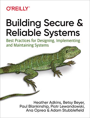Book cover: "Building Secure & Reliable Systems" with a lizard image.