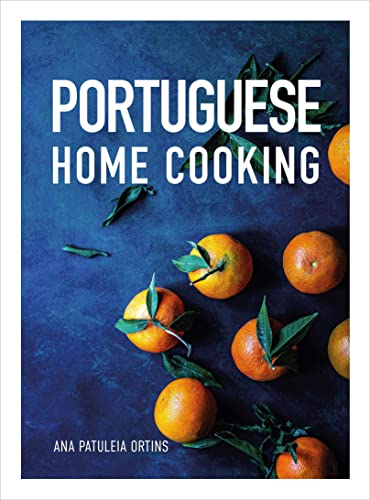 Cookbook cover with oranges and green leaves, titled "Portuguese Home Cooking".