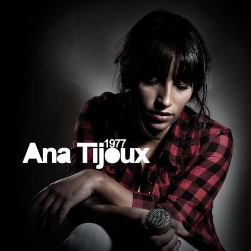 Ana Tijoux album cover, portrait of a woman with a microphone.