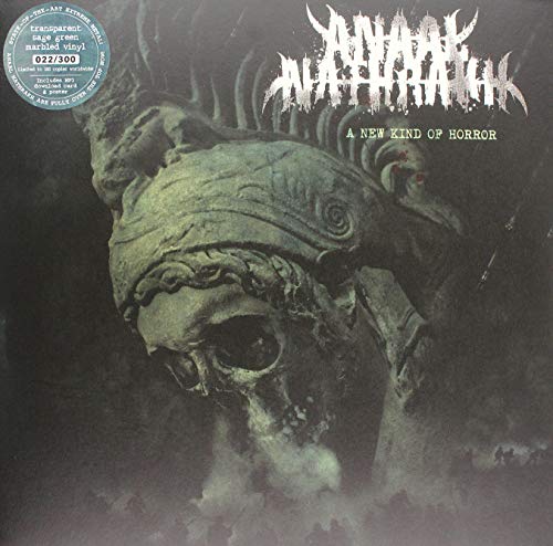 Vinyl record cover featuring a grotesque, sculpted head in dark tones.