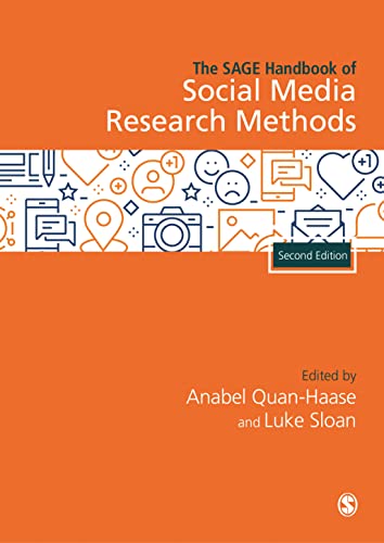 Orange book cover with social media icons, titled "The SAGE Handbook...