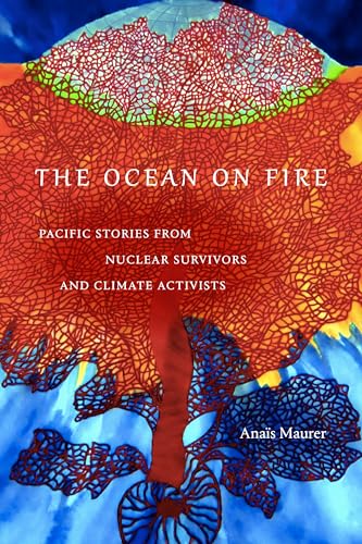 Book cover with coral design and title: “The Ocean on Fire.”