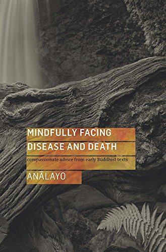 Book cover with tree roots and text: “Mindfully Facing Disease and Death.”