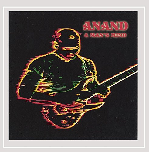 CD cover: man playing guitar, red and green glitch effect.