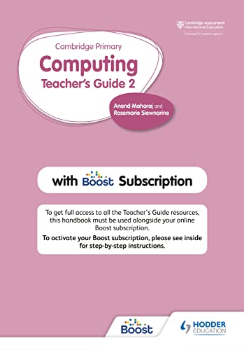 Cambridge Primary Computing Teacher's Guide Stage 2 cover with "Boost Subscription.