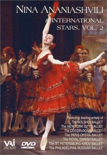 DVD cover featuring ballerina Nina Ananiashvili in a red dress, surrounded by dancers.