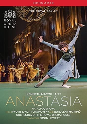 Anastasia" DVD cover featuring a ballet dancer in front of a building.