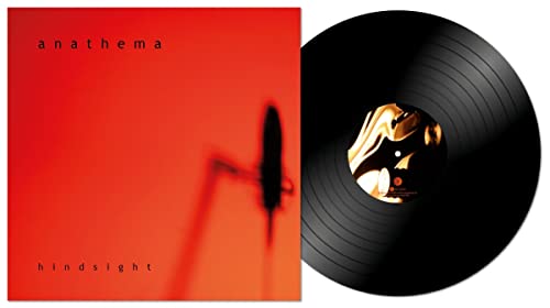 Anathema “Hindsight” vinyl record with red cover and black disc.