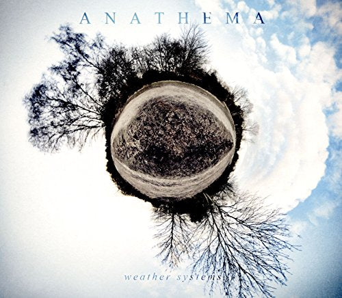 CD cover for Anathema’s “Weather Systems” with an inverted landscape.