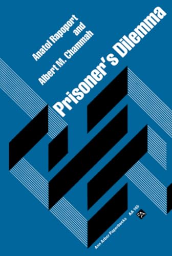 Blue book cover with white text reading "Prisoner's Dilemma" and abstract geometric design.