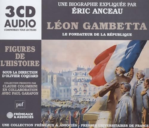 3CD audio pack cover featuring Léon Gambetta and the French flag.