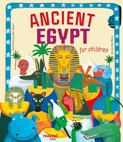 Colorful illustrated children’s book cover depicting figures from Ancient Egypt.