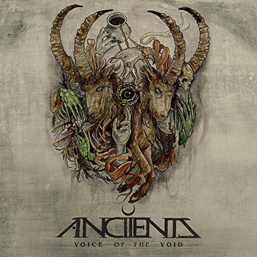 Album cover: two goat heads with horns, hands, and swirling organic shapes.