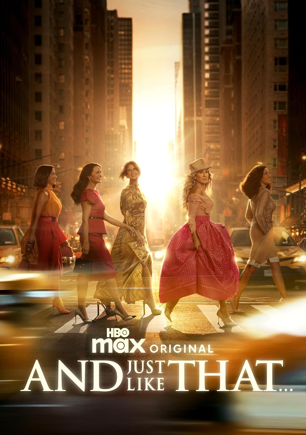 “And Just Like That” Season 3 DVD cover featuring four women walking.