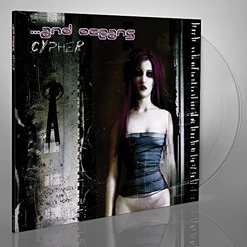 Vinyl record of “Cypher” by And Oceans, featuring a woman’s portrait.