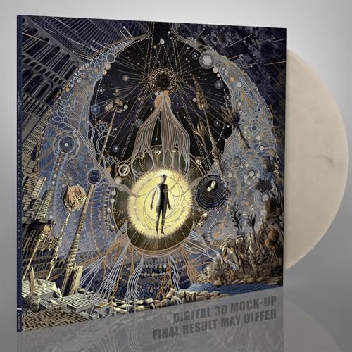 Vinyl record cover art featuring a central figure surrounded by intricate cosmic and architectural patterns.