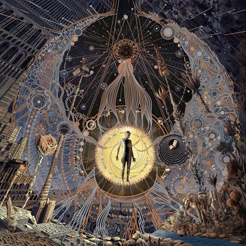 CD cover: intricate, surreal artwork of a person within a glowing orb.