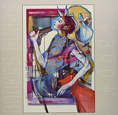 Vinyl record cover featuring a colorful, stylized painting of a woman with a flute.