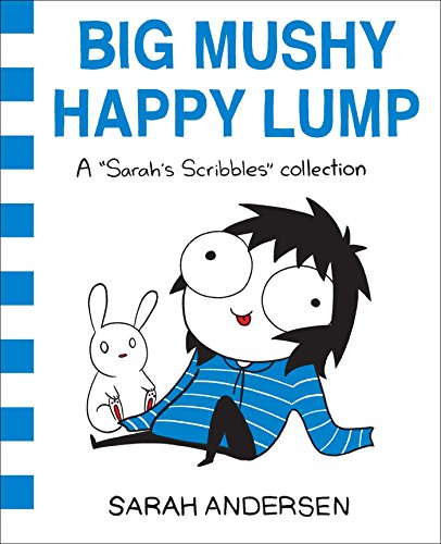 Book cover with cartoon girl and bunny, blue and white design.
