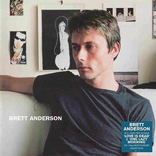 Brett Anderson album cover featuring a man in a dark t-shirt leaning on a couch.