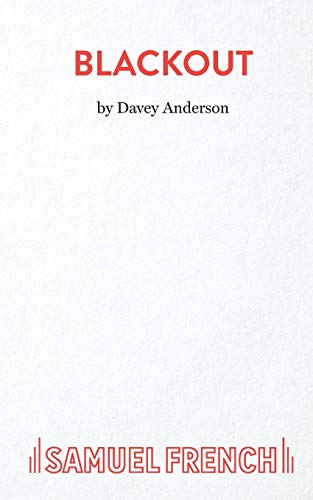 White book cover with red text reading "Blackout" by Davey Anderson.