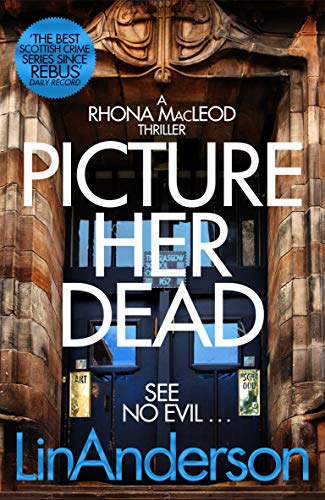 Book cover: "Picture Her Dead" with a stone archway and dark doorway.