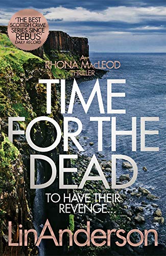 Book cover: "Time for the Dead" with coastal cliffs and large white text.