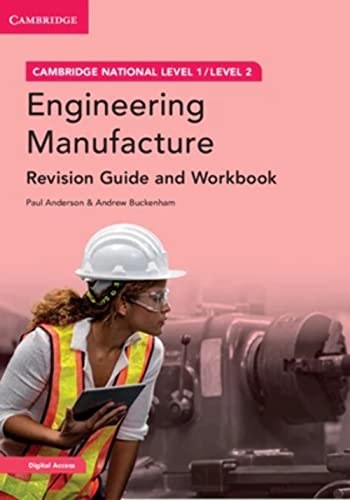 Engineering Manufacture revision guide cover with worker using a tablet.