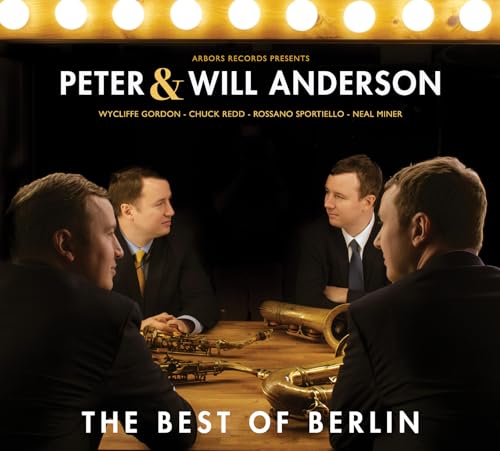 CD cover for "The Best of Berlin" featuring four men and brass instruments.